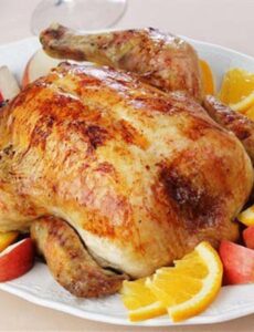 Κοτόπουλο με ξινόμηλα και Calvados από την Δήμητρα Παπανδρέου